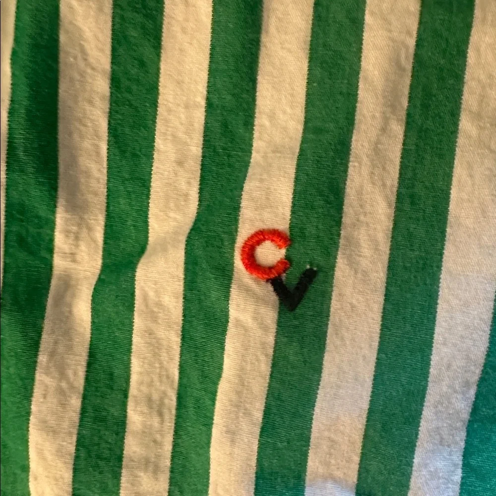 Clare V Zoe Striped Skirt - XXL Green - Picture 3 of 5